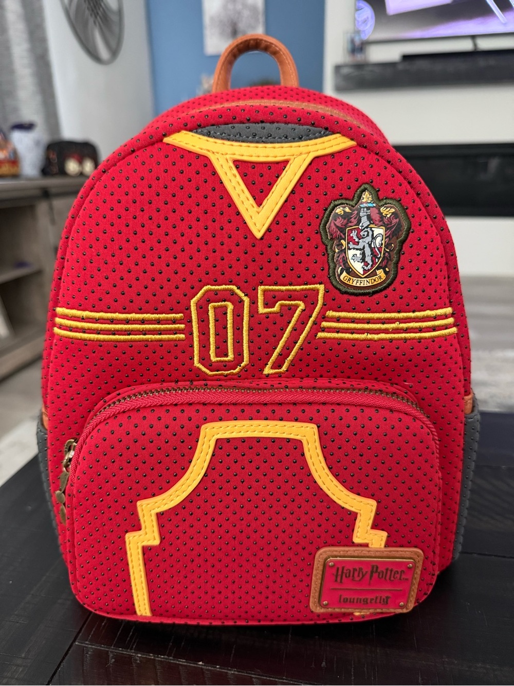 NWT Harry Potter Red & Yellow Gryffindor Loungefly Mini Backpack